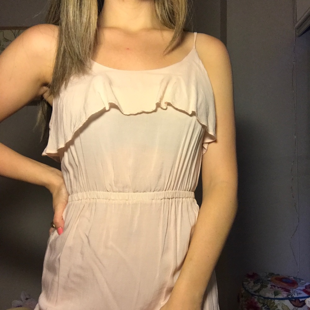 Blush mini dress